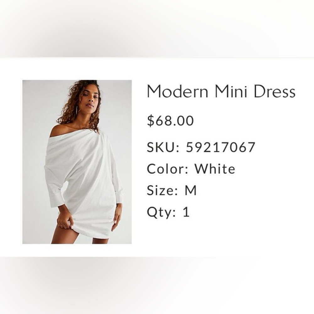 Free people mini dress.